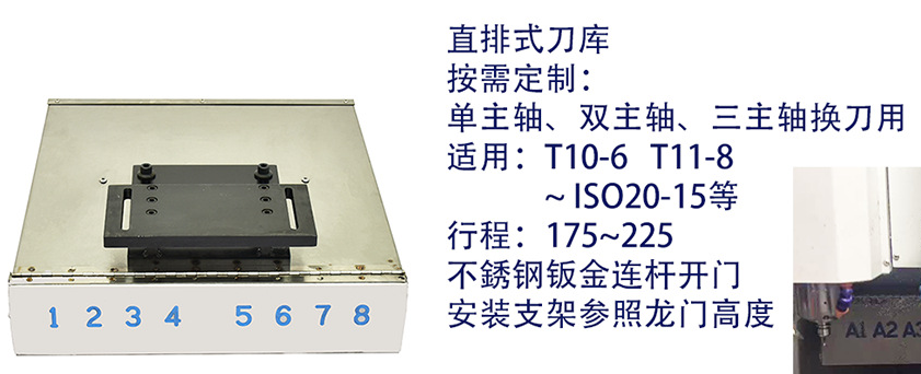 直排式刀庫（精雕機刀庫）